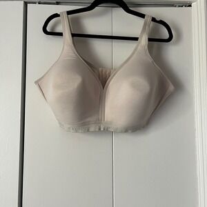 Cacique Smoothing Bra Full Coverage Wireless Back Smoothing Beige‎ 42DDD